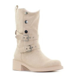 Monogrant - Qvenn bézs női magasszárú csizma