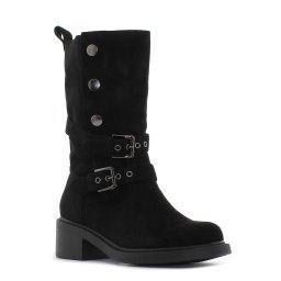 Monogrant - Qvenn fekete női magasszárú csizma