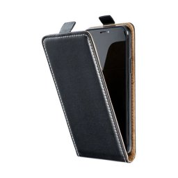 Samsung Galaxy A17 / Galaxy A18 4G / A17 5G SM-A175F / A176B, Forcell lenyitható bőrtok, Slim Flexi, felfelé nyíló - kinyitható, fekete