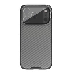 NILLKIN CAMSHIELD PROP szilikon telefonvédő (ütésállóság, kameravédő, kitámasztó, csíkos) ÁTLÁTSZÓ/FEKETE Apple iPhone 17 Pro