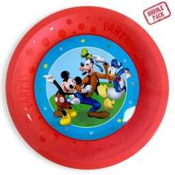 Mickey egér Rock the House micro prémium műanyag lapostányér 4 db-os szett 21 cm