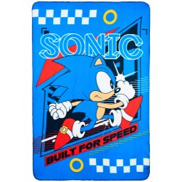 Sonic, a sündisznó Built for Speed polár takaró 100x150cm