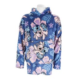 Lilo és Stitch Hibiscus belebújós plüss polár takaró, poncsó 3-6 év
