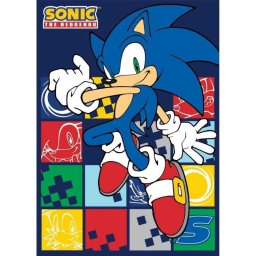 Sonic, a sündisznó Blue Blur polár takaró 100x140cm