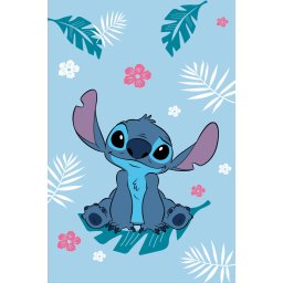 Lilo és Stitch Blue polár takaró 100x150cm