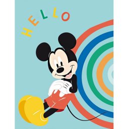 Mickey egér Hello polár takaró 100x140cm