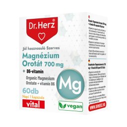 Dr. Herz Magnézium Orotát 700 mg + B6-vitamin kapszula 60x
