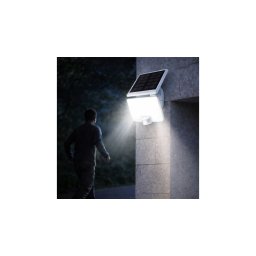 LED Napelemes solár reflektor fény és Mozgásérzékelővel 11W 1500 lm 4000K