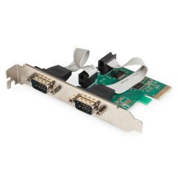 Digitus adapter PCI Express x1 2xsoros port, alacsony profilú chipkészlet: ASIX99100