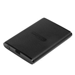 Transcend ESD270C 1TB USB 3.1 Gen2 (USB-C) külső SSD (3D TLC), 520MB/R, 460MB/W, kompakt méret, fekete színben