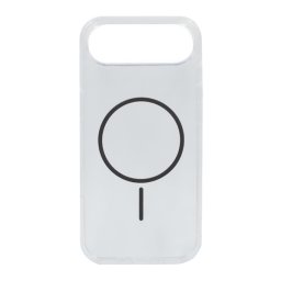 Szilikon telefonvédő (ultravékony, műanyag hátlap, MagSafe, légpárnás sarok) SÖTÉTSZÜRKE Apple iPhone 17 Air