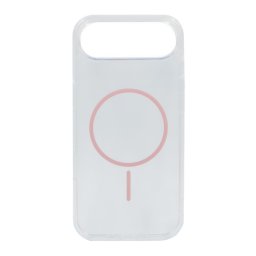Szilikon telefonvédő (ultravékony, műanyag hátlap, MagSafe, légpárnás sarok) RÓZSASZÍN Apple iPhone 17 Air
