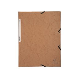 Gumis mappa karton prespán A/4 Exacompta barna