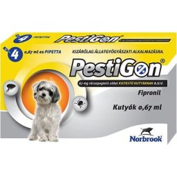 Pestigon Spot On kutyáknak S (2-10 kg) (4 x 0,67 ml)