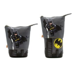 LEGO Tolltartó, cipzáras, pop-up, LEGO "Super Heroes Batman", szürke-mintás