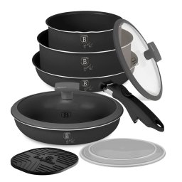 Berlinger Haus Edénykészlet 10 részes titán bevonattal matt Anthracite Collection BH/8256N