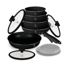 Berlinger Haus Edénykészlet 12 részes titán bevonattal Matte Black Collection BH/8248