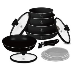 Berlinger Haus Edénykészlet 12 részes titán bevonattal Black Rose Monaco Collection BH/8249