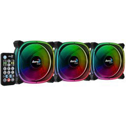 12cm Rendszerhuto Aerocool Astro 12 PRO ARGB 3db-os KIT