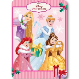 Disney Hercegnők Festive Fairy Karácsonyi polár takaró 100x140cm
