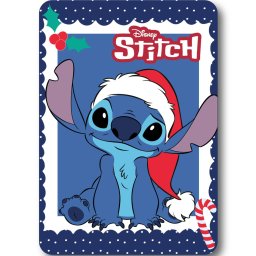 Disney Lilo és Stitch, A csillagkutya Holiday Karácsonyi polár takaró 100x140cm