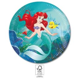 Hercegnők Ariel Curious papírtányér 8 db-os 23 cm FSC