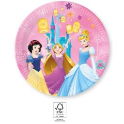 Hercegnők Live Your Story papírtányér 8 db-os 23 cm FSC