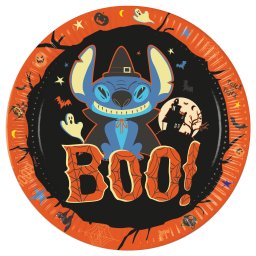 Lilo és Stitch Halloween papírtányér 8 db-os 23 cm FSC
