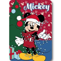 Mickey egér Lights Karácsony polár takaró 100x140cm