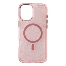 Glitter MagSafe-kompatibilis tok Samsung Galaxy A16 5G - rózsaszín