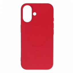 Liquid Silicone MagSafe-kompatibilis tok Samsung Galaxy A16 5G - piros