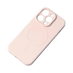 Silicone MagSafe-kompatibilis tok Samsung Galaxy A16 5G - rózsaszín