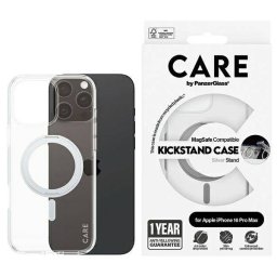PanzerGlass Feature Kickstand MagSafe-kompatibilis tok iPhone 16 Pro Max - ezüst színű