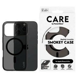 PanzerGlass Flagship MagSafe-kompatibilis tok iPhone 16 Pro - fekete átlátszó