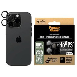 PanzerGlass Hoops kamera lencse védő edzett üveg fekete szegéllyel iPhone 16 Pro/16 Pro Max