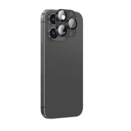 AmazingThing Aviation-Grade Alloy kamera lencse védő edzett üveg fekete szegéllyel iPhone 16 Pro/16 Pro Max