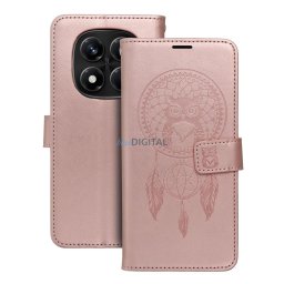 MEZZO könyvtok Xiaomi Redmi Note 14 Pro 4G - rózsaarany színű "álomfogó"