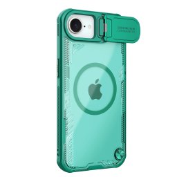 Nillkin Iceblade Prop MagSafe-kompatibilis tok kameralencse védővel és kitámasztóval iPhone 16e - zöld
