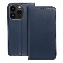 SMART MAGNETO könyvtok iPhone 17 Pro - tengerészkék