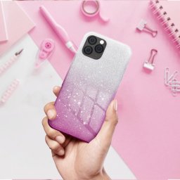 SHINING tok iPhone 17 Pro - rózsaszín-ezüst színű