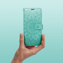 MEZZO könyvtok iPhone Air - türkizkék "mandala"