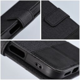 GOMMA könyvtok iPhone Air - fekete