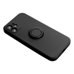 SILICONE RING tok iPhone 17 - fekete