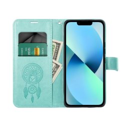MEZZO könyvtok Samsung Galaxy S25 FE - türkizkék "álomfogó"
