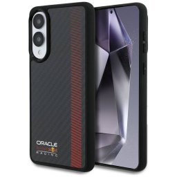 Red Bull RBHMS25E24CFGSMK Real Carbon Fiber Powerbar MagSafe-kompatibilis tok Samsung Galaxy S25 Edge - fekete