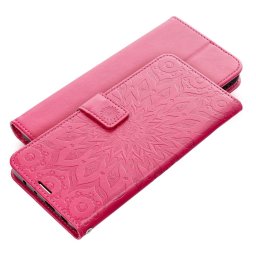 MEZZO könyvtok Samsung Galaxy S25 FE - élénk rózsaszín "mandala"