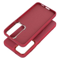 FRAME MagSafe-kompatibilis tok Samsung Galaxy S25 FE - élénk rózsaszín