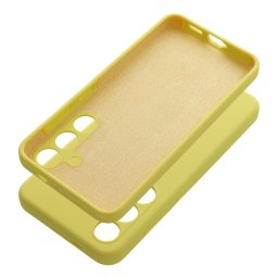 SILICONE 2mm tok Samsung Galaxy S25 FE - citromsárga