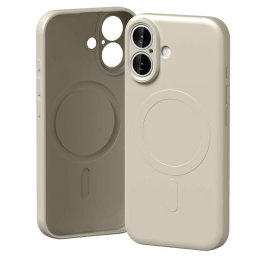 Mercury Semi-Silicone MagSafe-kompatibilis tok iPhone 17 - világosszürke