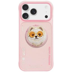 Nimmy Glasses Cool Dog MagSafe-kompatibilis tok iPhone 17 - rózsaszín